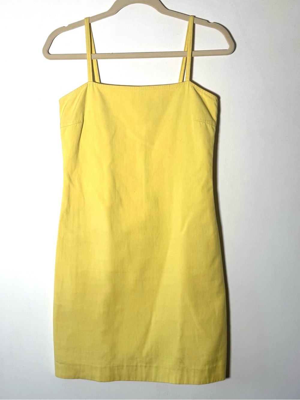 Vintage 90s KORS Michael Kors Butter Yellow Shift Dress
